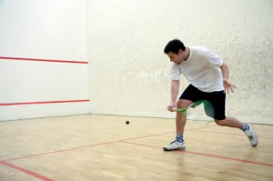 Schlagtechnik beim Squash