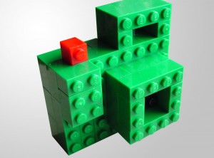 lego-fotoapparat Lego-Fotoapparat mit Objektiv, Auslöser und Sucher